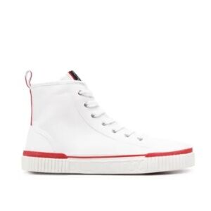 Christian Louboutin Pedro Canvas High-Top Sneakers White Red Men’s EU 45/US 12